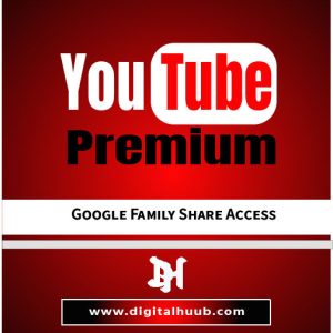 YouTube Premium Subscription in Bangladesh on DigitalHuub dashboard