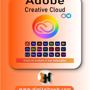 Official Adobe Creative Cloud Genuine Subscription with Nano Banana activation dashboard on digitalhuub