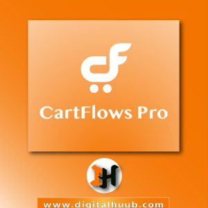 CartFlows Pro WP Plugin sales funnel builder dashboard showing order bumps and one-click upsells on DigitalHuub