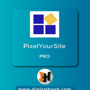 PixelYourSite Pro Plugin dashboard showing Meta Conversions API Google Analytics 4 TikTok tag setup and WooCommerce server-side tracking on DigitalHuub